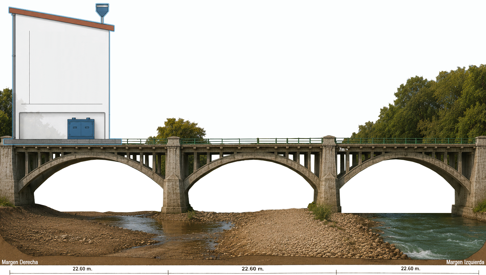 Esquema de la estación RÍO GUADIARO(S PABLO BUCEITE) (CA)