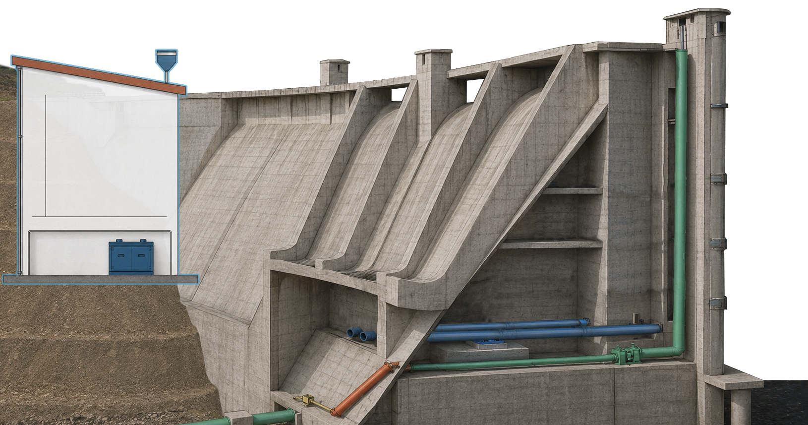Esquema de la estación EMBALSE DE CASASOLA (MA)