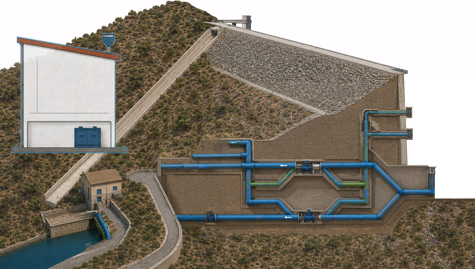Esquema de la estación EMBALSE DEL LIMONERO (MA)