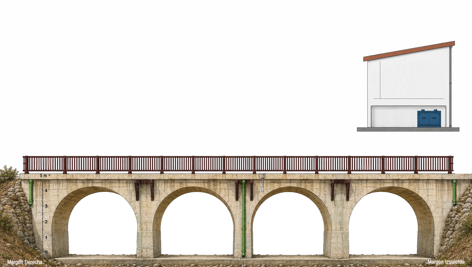 Esquema de la estación PUENTE CUATRO OJOS-UBRIQUE (CA)