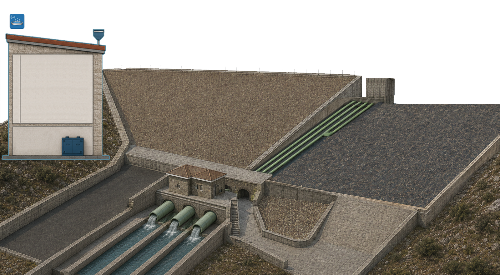 Esquema de la estación EMBALSE DE BARBATE (CA)
