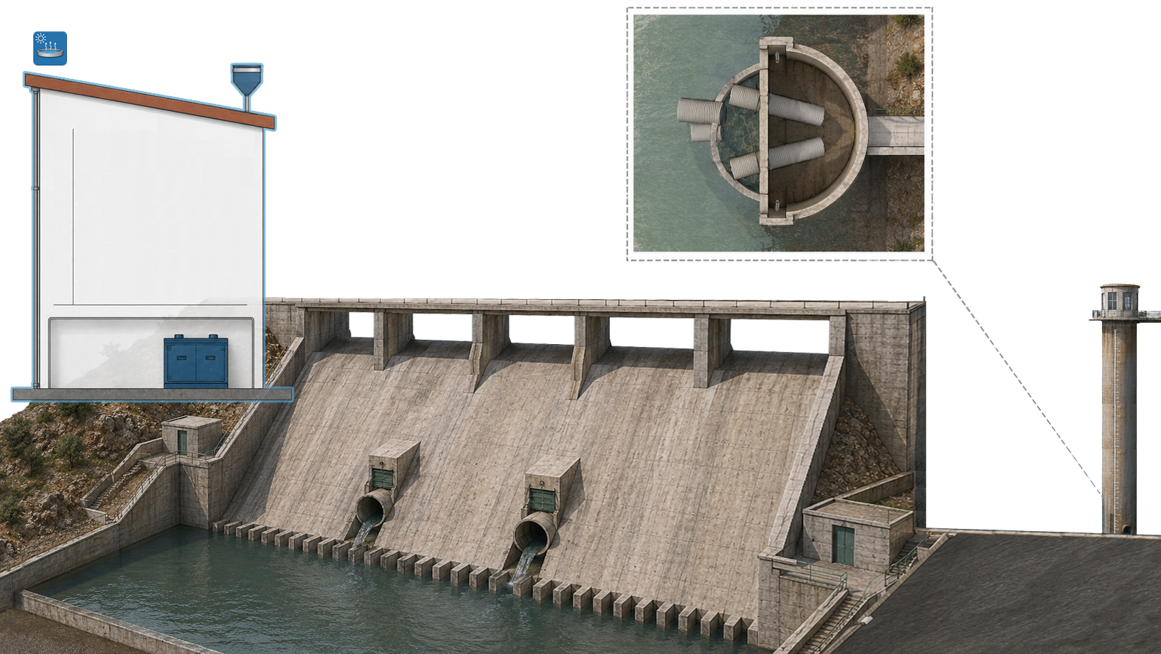 Esquema de la estación EMBALSE DE CELEMÍN (CA)