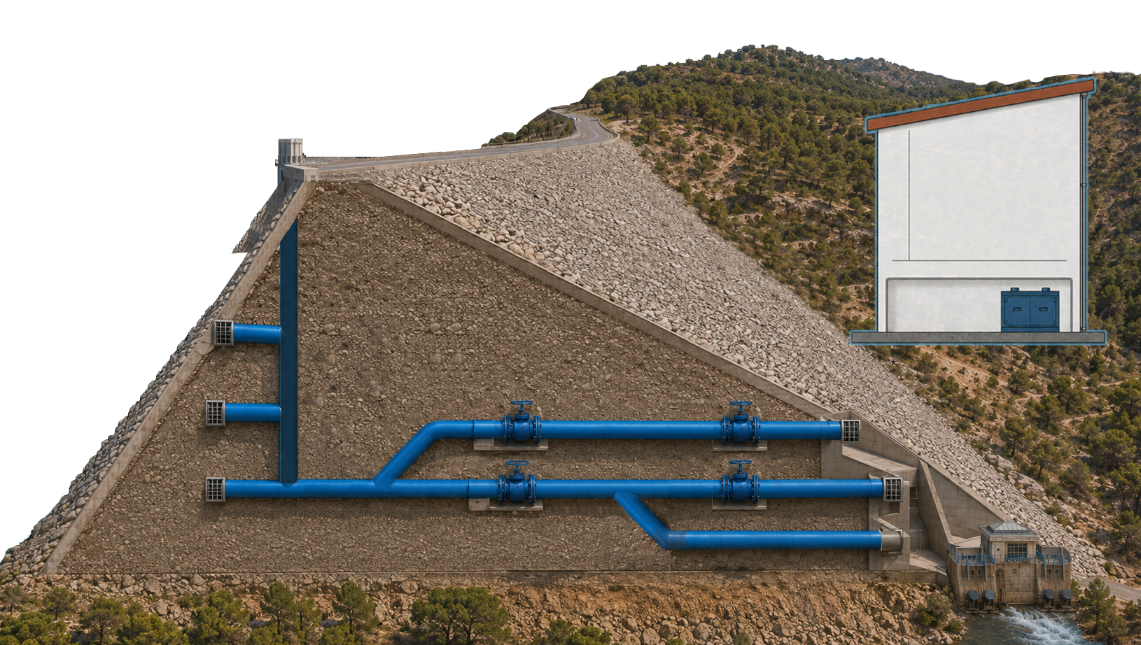 Esquema de la estación EMBALSE DEL GUADALHORCE (MA)