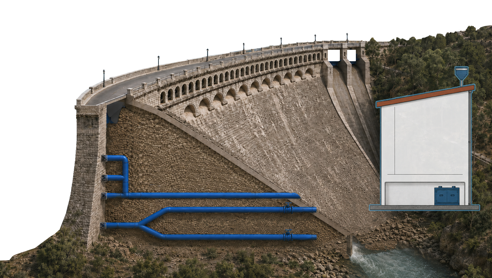 Esquema de la estación EMBALSE CONDE DE GUADALHORCE (MA)