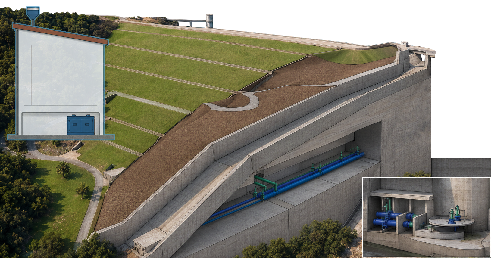 Esquema de la estación EMBALSE DE GUADARRANQUE (CA)
